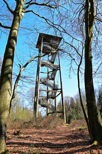 Aussichtsturm auf dem Beutling im Osnabrücker Land photo