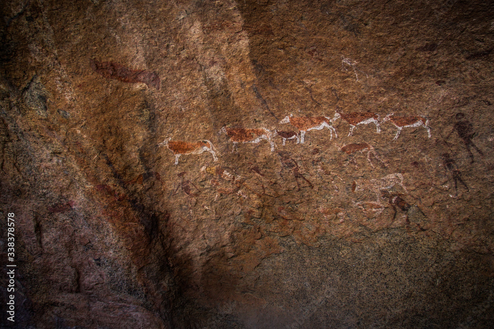 Obraz premium Bushman Rock Art in Brandberg, Namibia
