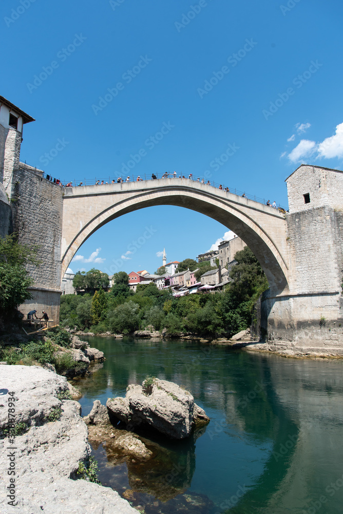 Famous old bridge of Mostar Bosnia-Herzegovina