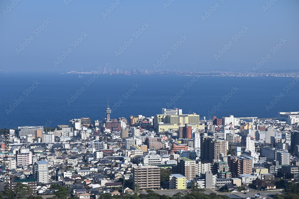 日本，大分県別府市の風景