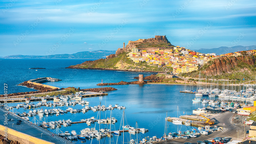 Picturesque view of Medieval town of Castelsardo.