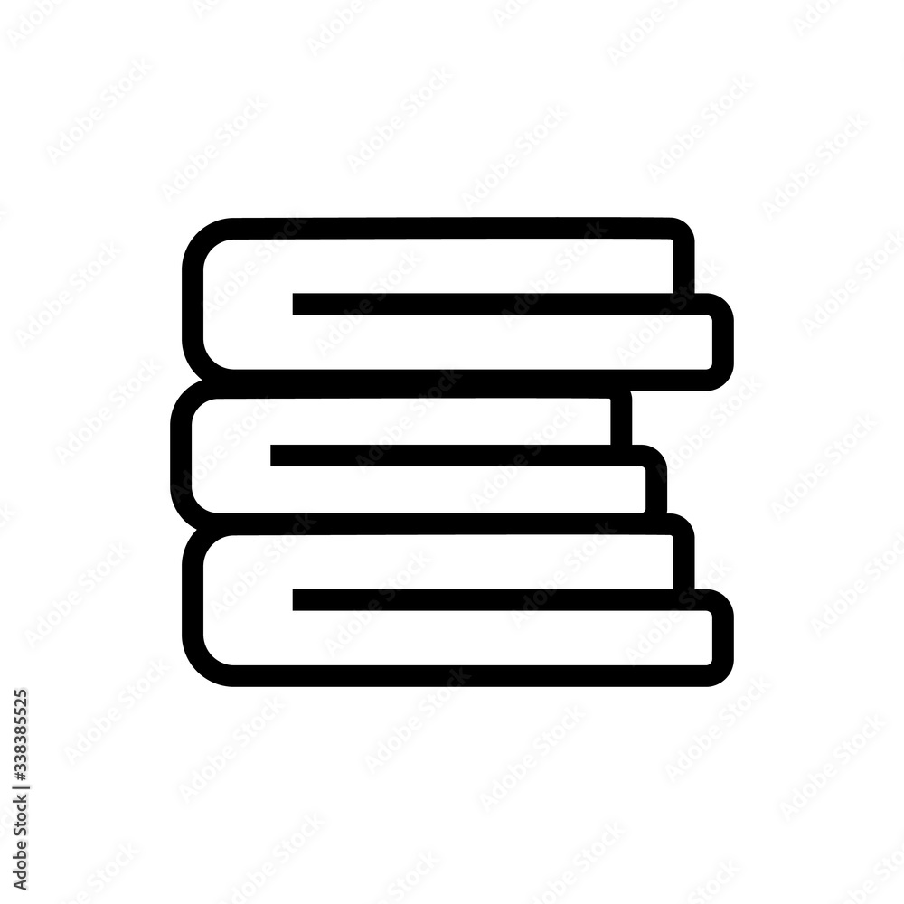 stack fabric icon vector. stack fabric sign. isolated contour symbol illustration stack fabric icon vector. stack fabric sign. isolated contour symbol illustration