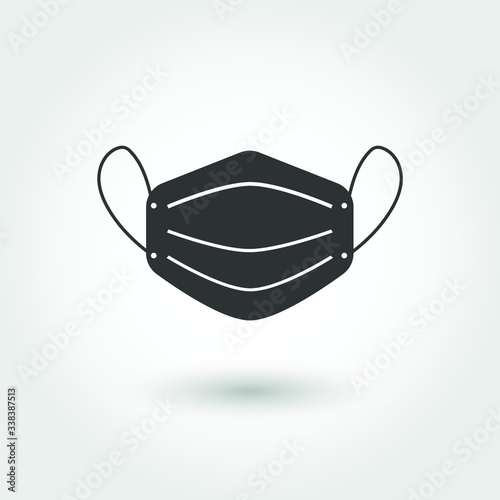 Safety breathing masks. Mask icon vector illustration.