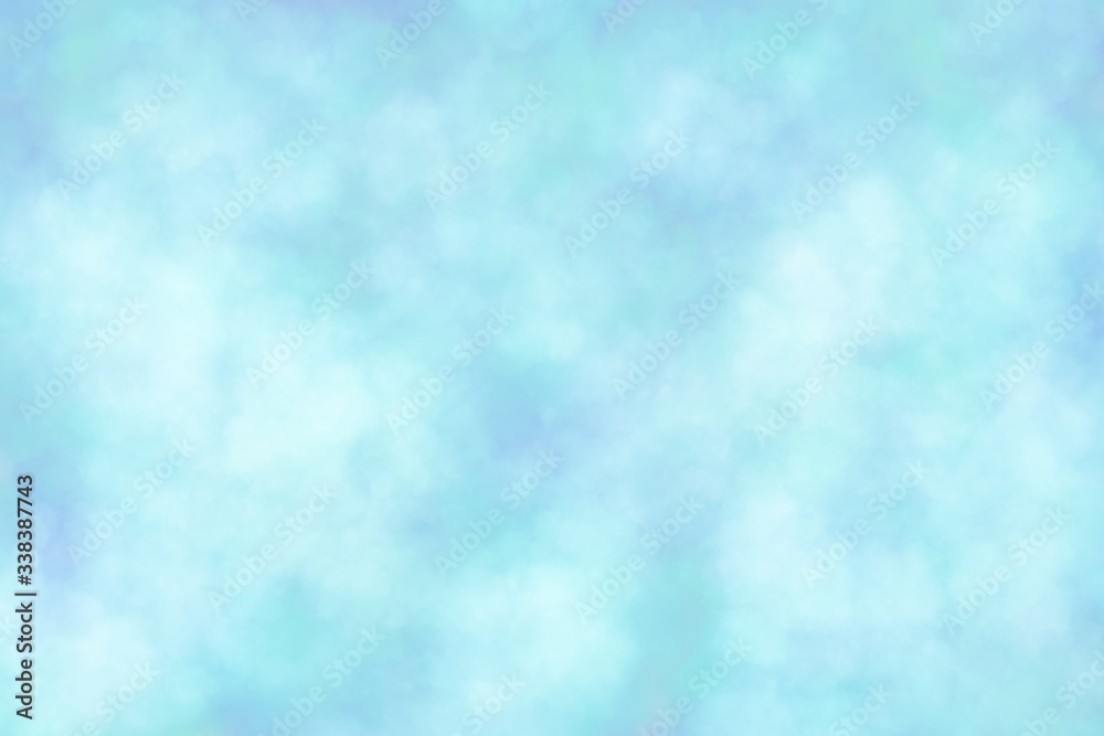 Colorful blue watercolor texture background pattern