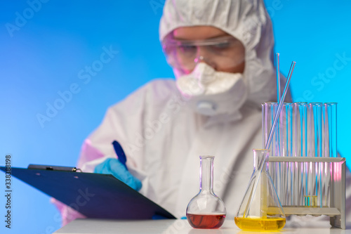 Chemist. Work in the labora...
