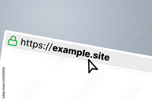 .site example url in a browser bar photo
