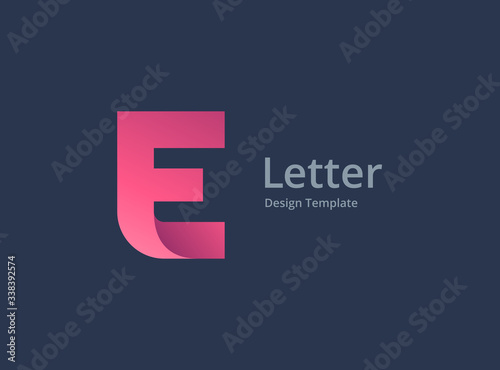 Letter E logo icon design template elements