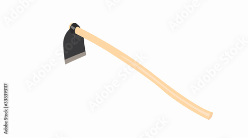 Vector Isolated Illustration of a Hoe