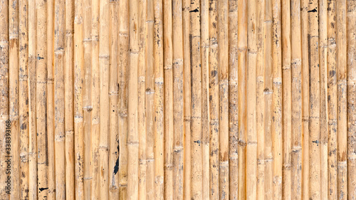bamboo fence or wall texture background