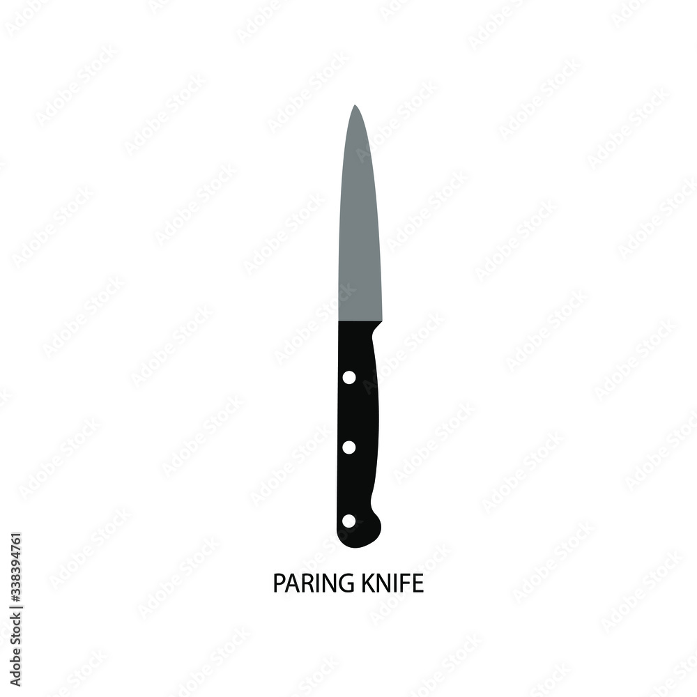Paring knife - kitchen utensils icon vector design template Paring knife - kitchen utensils icon vector design template