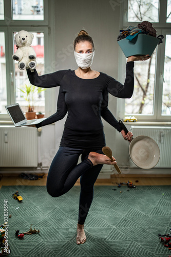 A mom at home during Corona Virus time