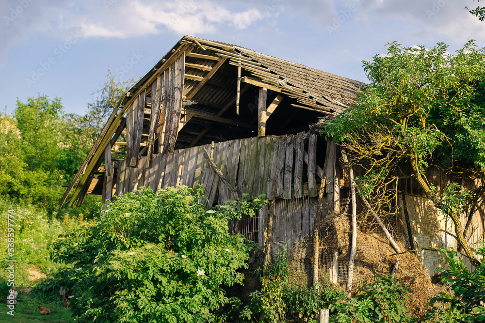 Old small abandoned and ruinous country house Old small abandoned and ruinous country house