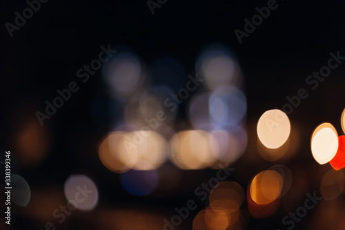 bokeh on street city lights © Ivan