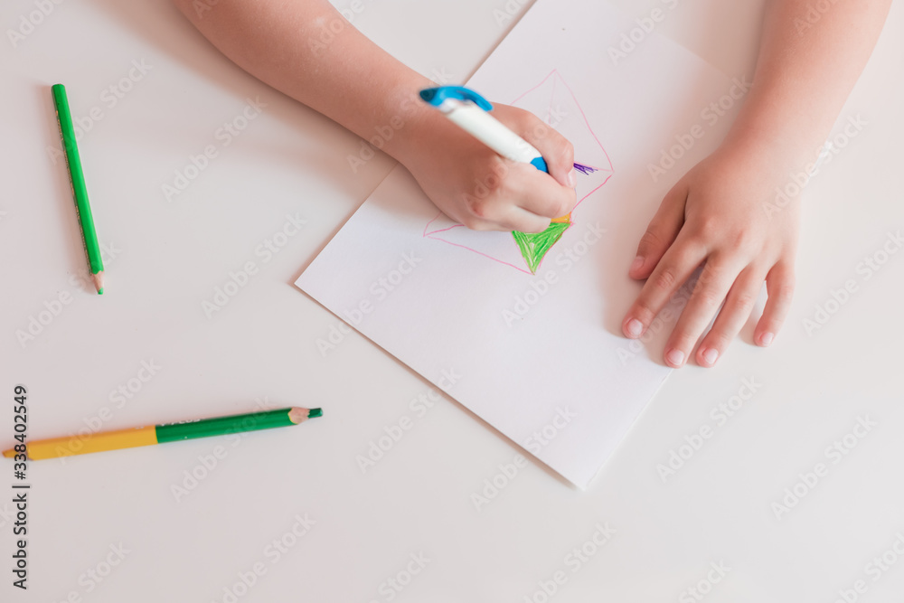 Beautiful creative boy is creativity and the artist in an online drawing
paints lesson. Childrens creativity. The concept of distance learning online school for the period of global quarantine. Beautiful creative boy is creativity and the artist in an online drawing
paints lesson. Childrens creativity. The concept of distance learning online school for the period of global quarantine.