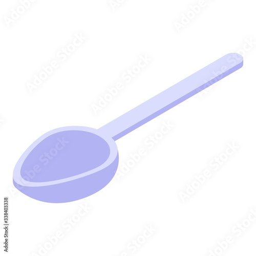 Tea spoon icon. Isometric of tea spoon vector icon for web design isolated on white background
