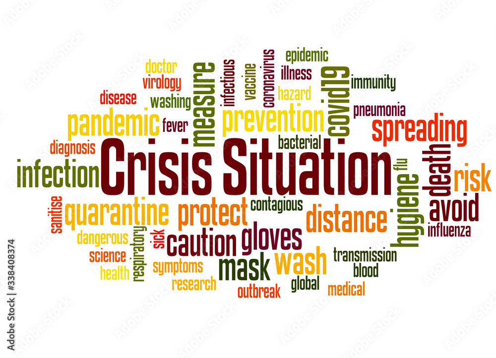 Crisis situation word cloud concept 2 Crisis situation word cloud concept 2