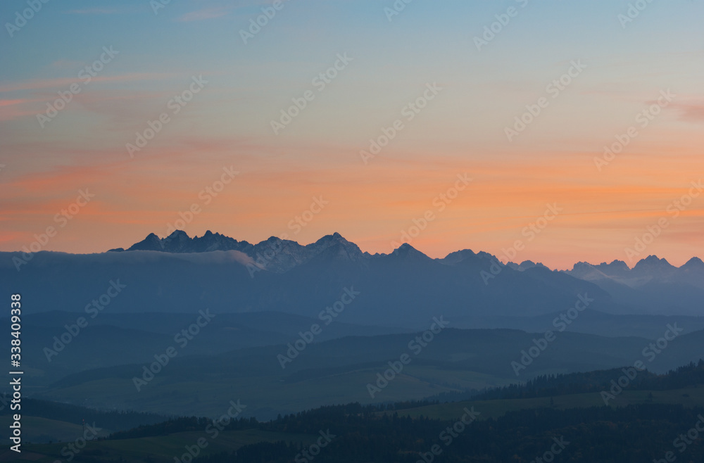 morning in the Tatra mountains