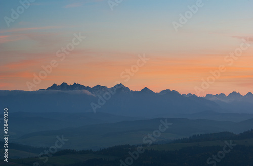 morning in the Tatra mountains
