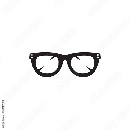 Eye glasses optic logo design template