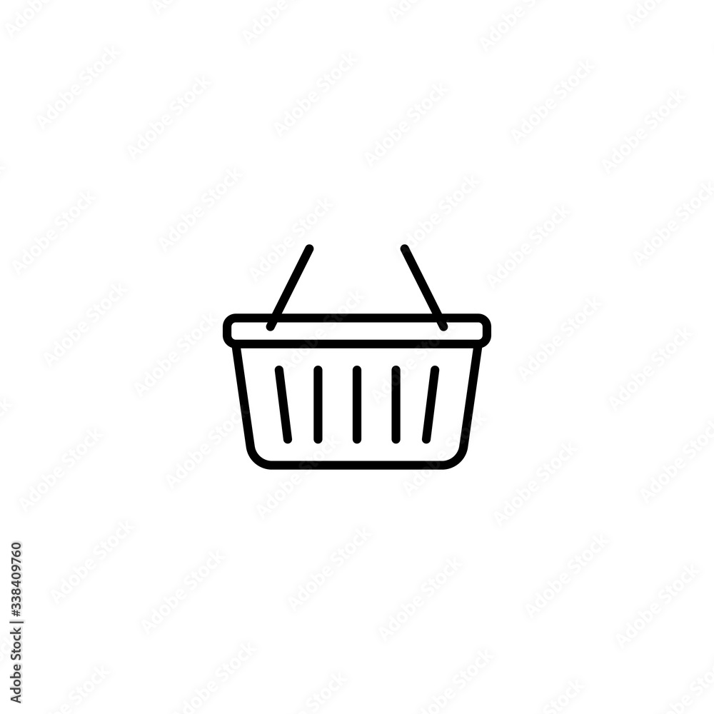 shopping basket icon vector illustration shopping basket icon vector illustration