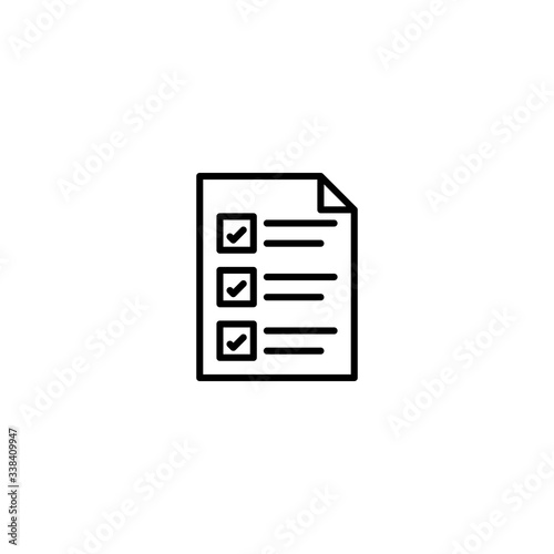 checklist, to do list icon vector illustration