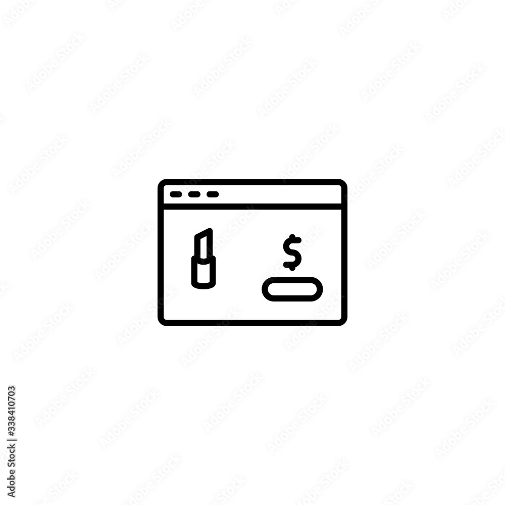 online shopping icon vector illustration online shopping icon vector illustration
