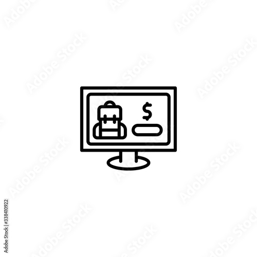 online shopping icon vector illustration