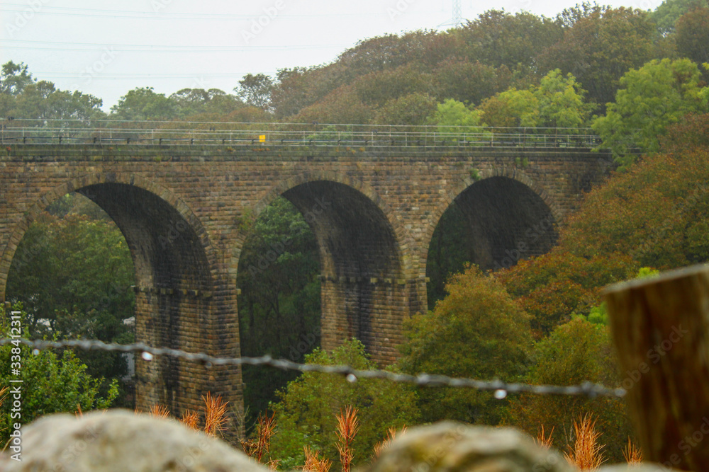 Historic arch railway bridge - Oxspring, South Yorkshire