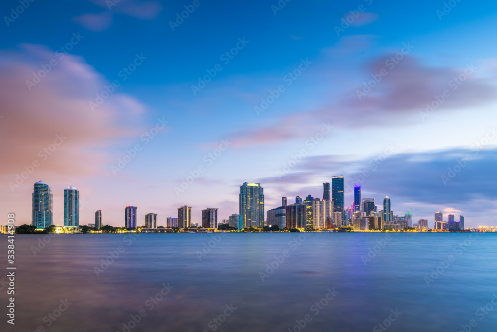 Miami, Florida, USA Downtown Skyline on the Bay Miami, Florida, USA Downtown Skyline on the Bay