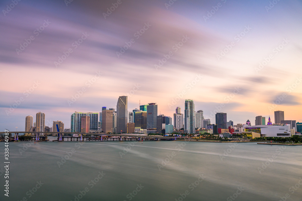 Miami, Florida, USA Downtown Skyline on the Bay Miami, Florida, USA Downtown Skyline on the Bay