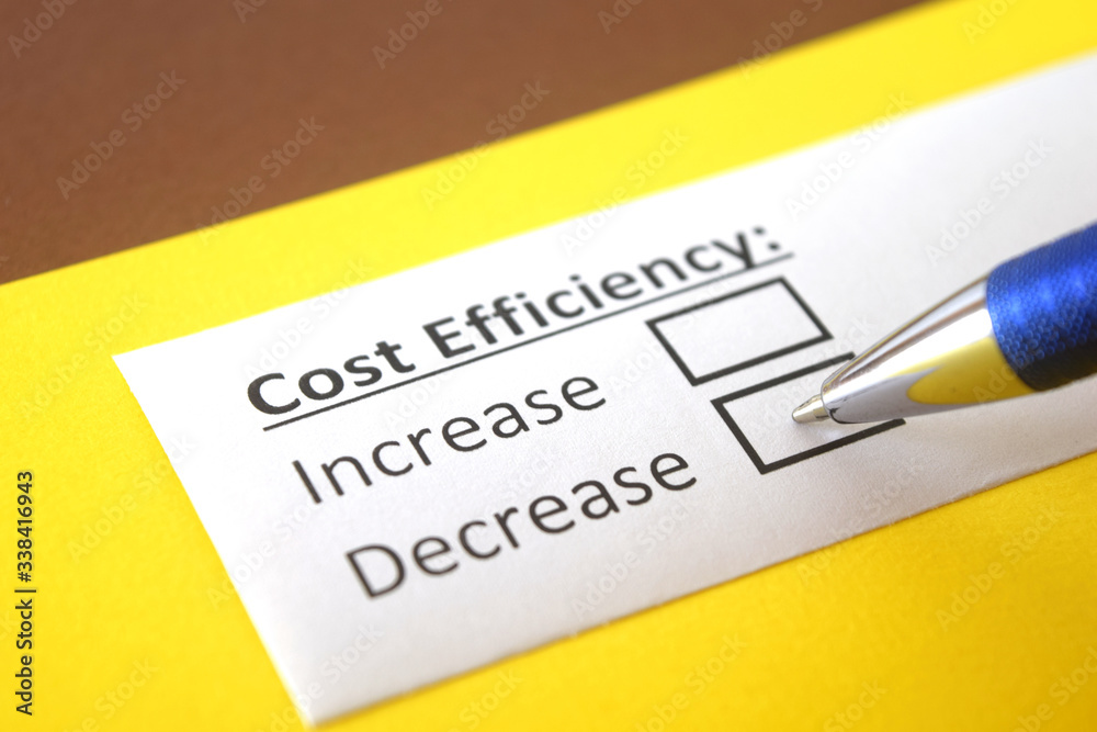 One person is answering question about cost efficiency. One person is answering question about cost efficiency.