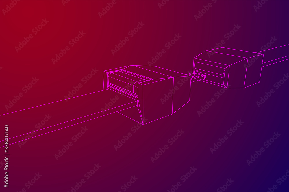 Safety auto seat belt open. Wireframe low poly mesh vector illustration. Safety auto seat belt open. Wireframe low poly mesh vector illustration.