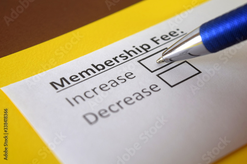 One person is answering question about membership fee.