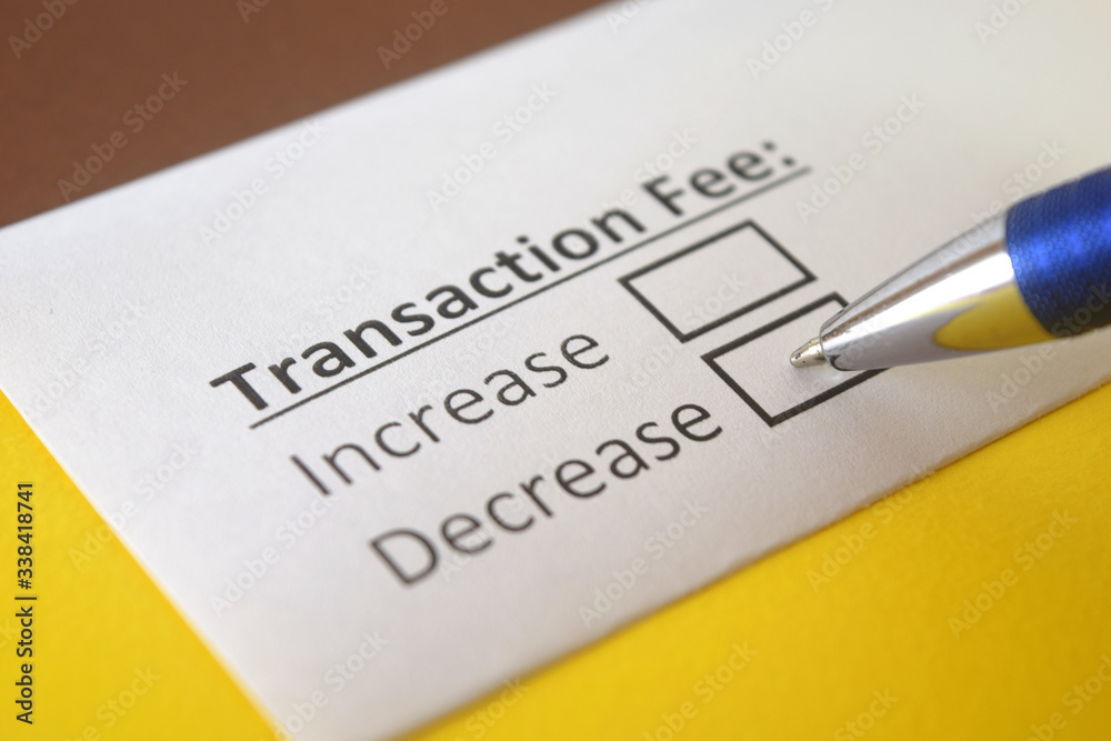 One person is answering question about transaction fee. One person is answering question about transaction fee.