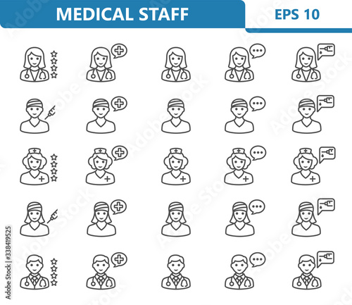 Medical Staff Icons