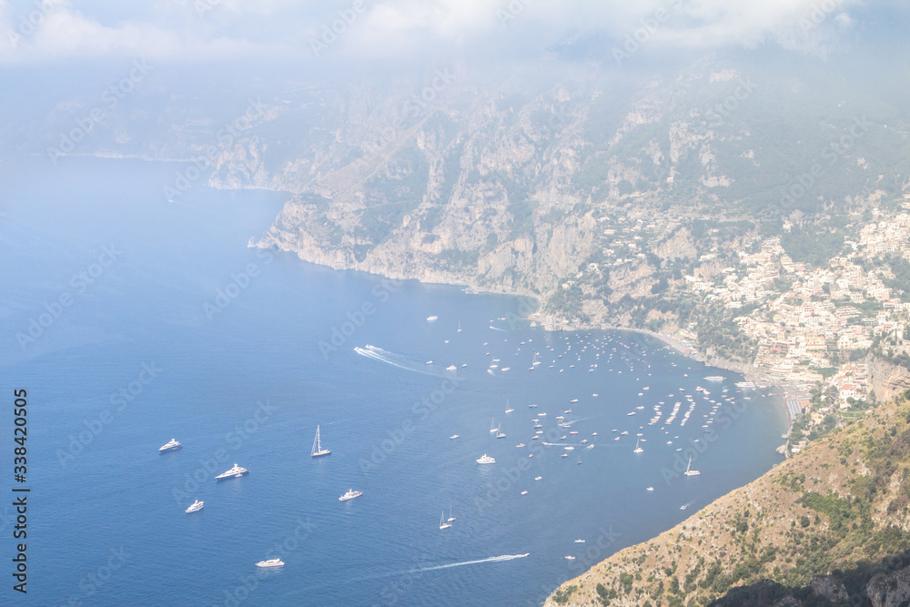 Coastline of Positano city, Amalfi coast, Italy Coastline of Positano city, Amalfi coast, Italy