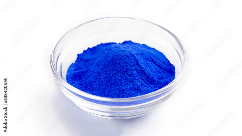 Blue organic paint for Indian Holi celebration Blue organic paint for Indian Holi celebration