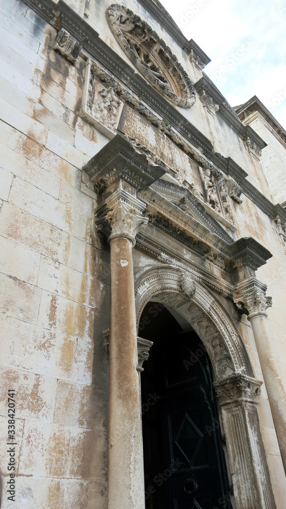 Fototapeta premium St. Saviour Church Crkva sv. Spasa located in the old town of Dubrovnik, Croatia