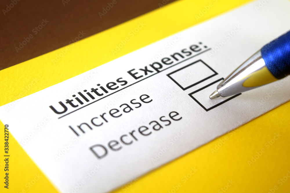 One person is answering question about utilities expense. One person is answering question about utilities expense.