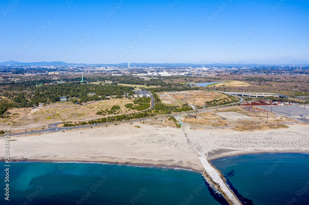 Fototapeta premium 国営ひたち海浜公園 ネモフィラ満開時期 茨城県