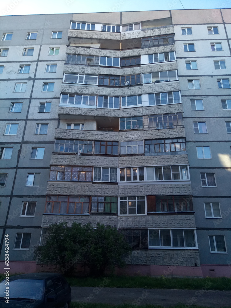 Obraz premium brick high-rise buildings