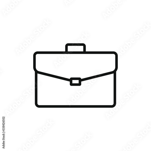 simple icon of a briefcase vector illustration photo