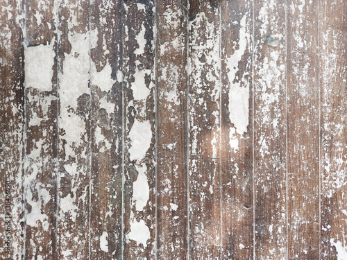 Old grungy wooden board background texture close up