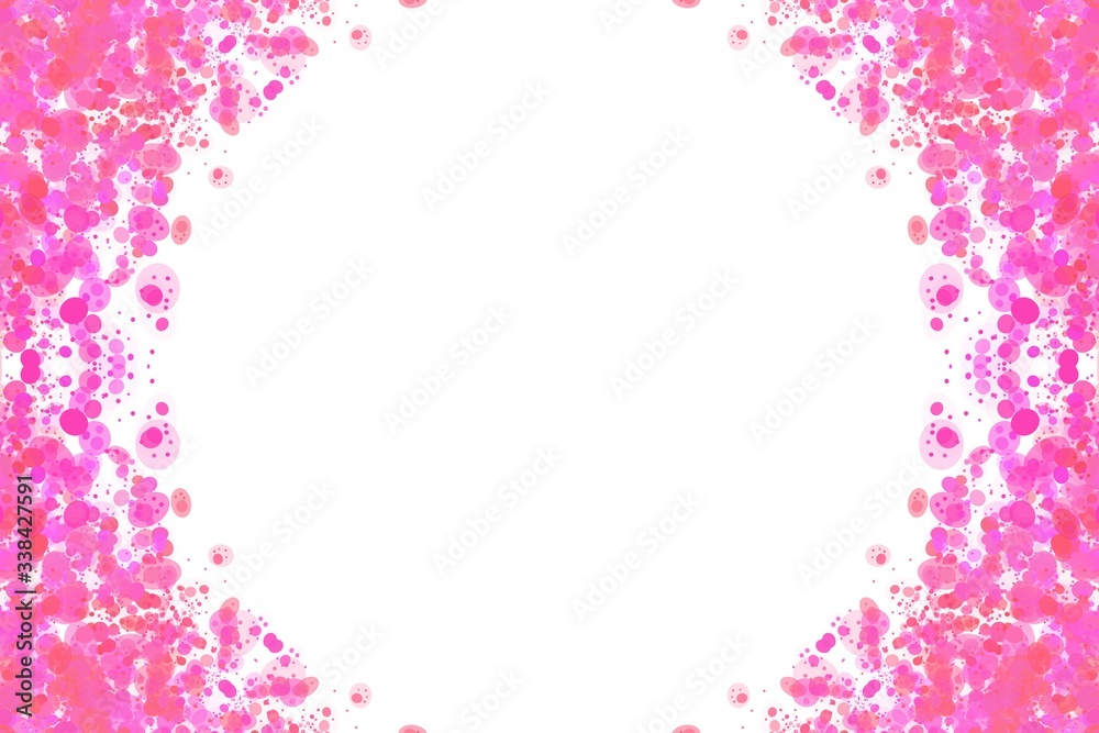 Colorful bubble frame illustration. Perfect for card design background