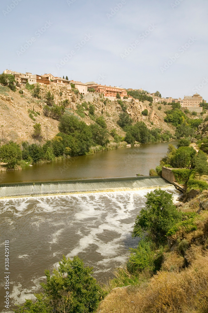 Tagus River and historic village of Toledo, Spain