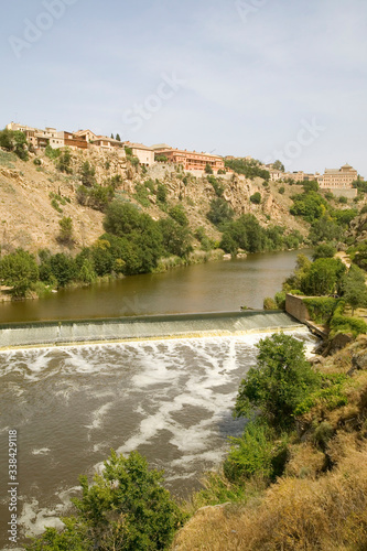 Tagus River and historic village of Toledo  Spain