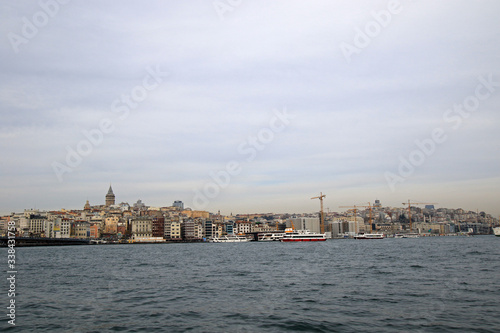 Landscape of Bosphorus in Istanbul, Turkey