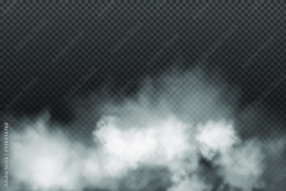 White vector green cloudiness ,fog or smoke on dark checkered background.Cloudy sky or smog over the city.Vector illustration. White vector green cloudiness ,fog or smoke on dark checkered background.Cloudy sky or smog over the city.Vector illustration.