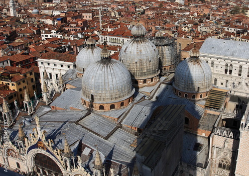St. Peter's Basilica in Venice. View from above