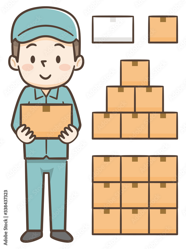 宅配便　作業員　荷物